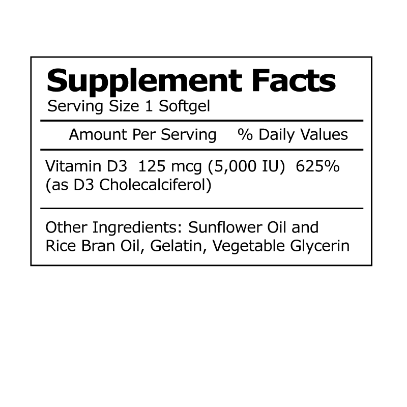Vitamin D3 5,000IU